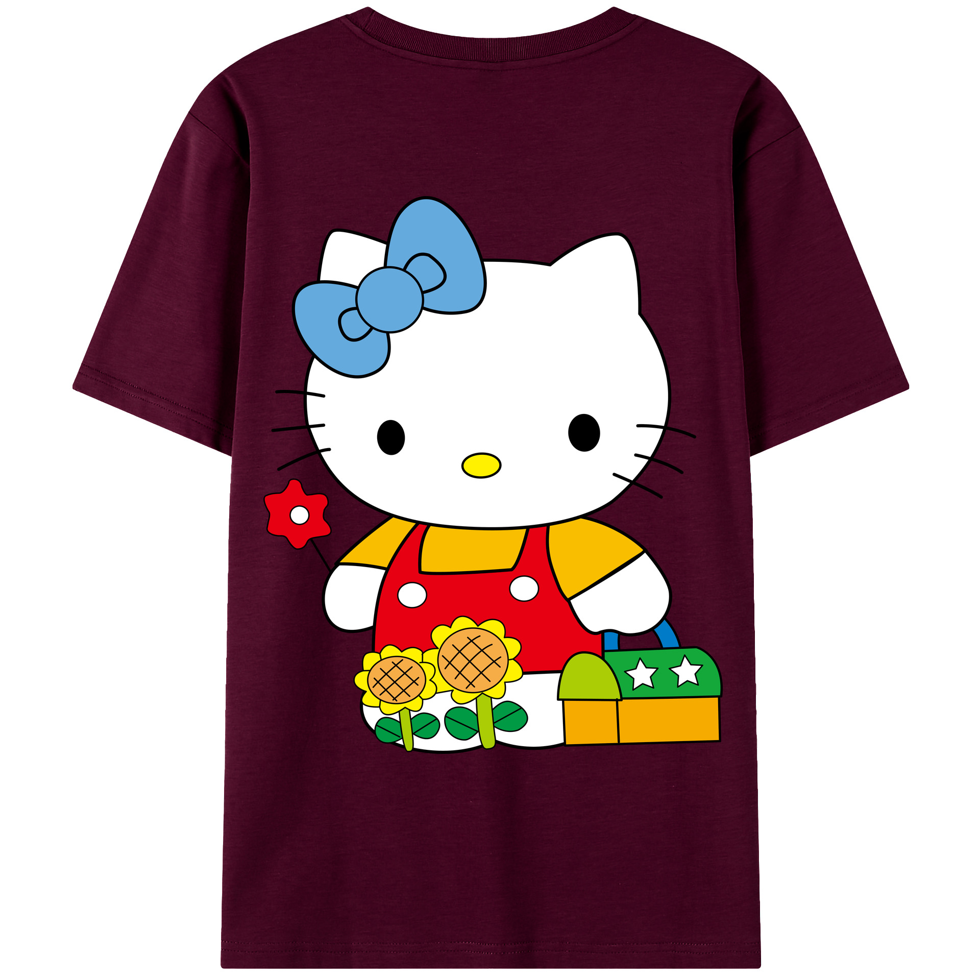 （画像用） Hello Kitty ハローキティ レディース半袖Tシャツ(バックプリント)